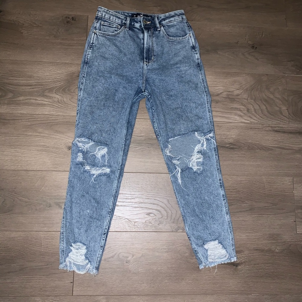 Hollister Distressed Mom Jeans